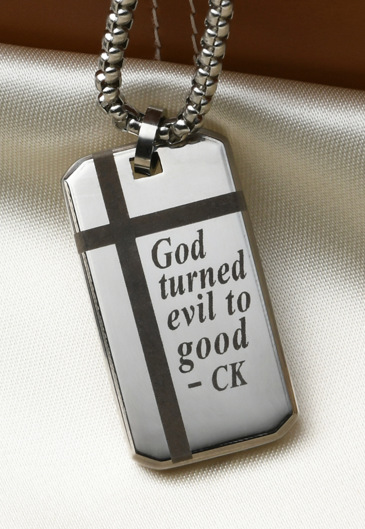 Bold Cross Pendant Necklace (Silver)